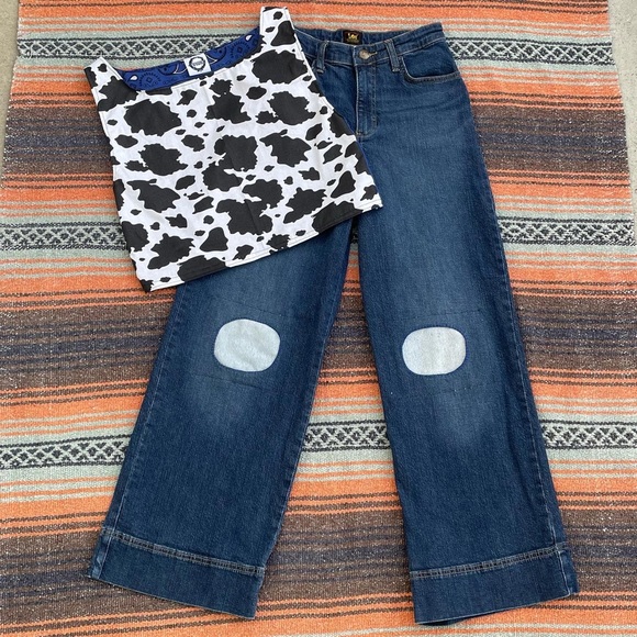 Vintage Deadstock handmade cow print top - Picture 4 of 12